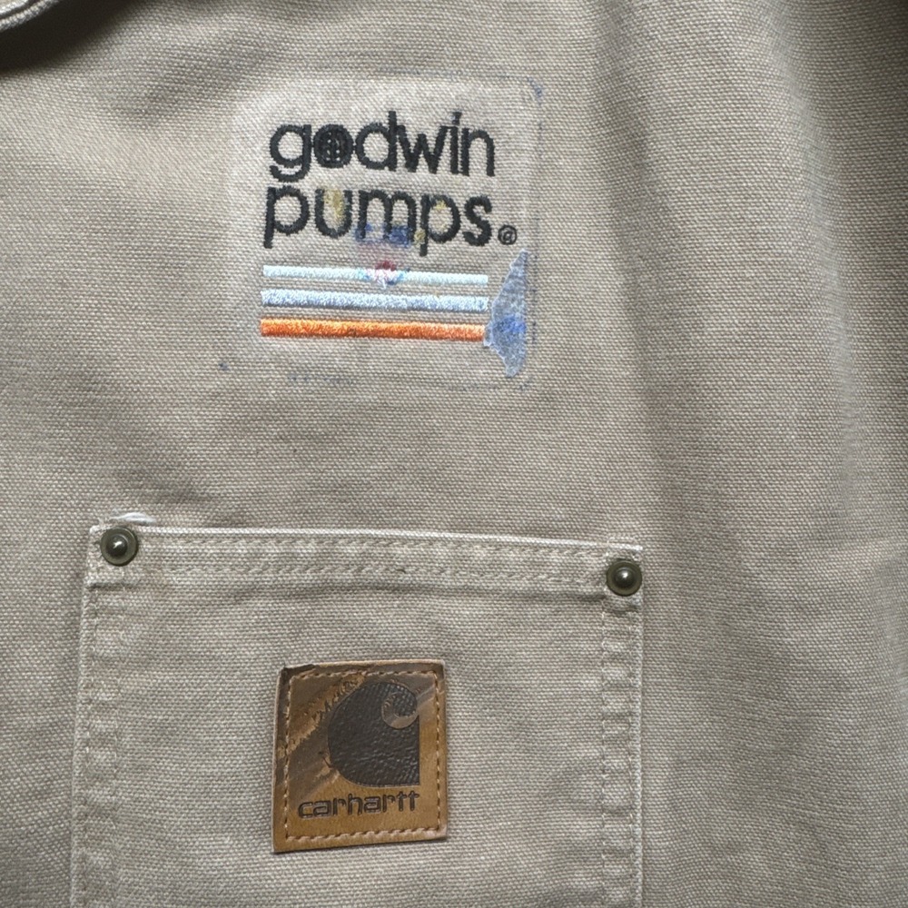 Carhartt Duck Chore Coat Jacket 4XL Tall Tan Blanket Lined Made in USA Workwear - Picture 5 of 15